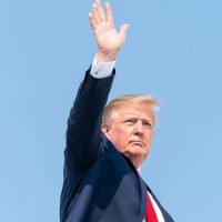 President Trump Returns from New Jersey

More:

 President Donald J. Trump waves Sunday, July 7, 2019, as he prepares to board Air Force One at the Morristown Municipal Airport in Morristown, N.J., for his return to Washington, D.C. (Official White House Photo by Shealah Craighead). Original public domain image from Flickr