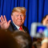 President Trump makes remarks at the U.S. Embassy Buenos Aires meet and greet

More:

 President Donald Trump conducts a meet and greet with the staff and families of US Embassy Buenos Aires along with Secretary Michael R. Pompeo in Argentina, 30 November 2018. [State Department photo/ Public Domain]. Original public domain image from Flickr